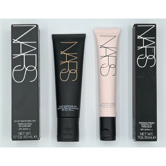 NARS Velvet Matte Skin Tint- Alaska Light 2- SPF 30 & Radiance Primer- SPF 35 - Picture 1 of 5
